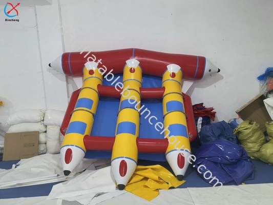 제조업자 팽창 바나나 보트 수건 비행 떠 바나나 물 게임
